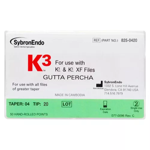 K3 Gutta Percha .06/.20 Size 50pcs