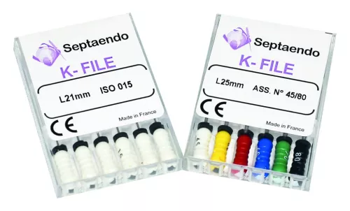 Lime  Endo Kfile 21Mm Iso 010 6pcs