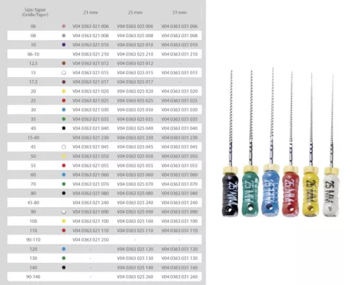 K File Sterile 21Mm Iso 070 6pcs