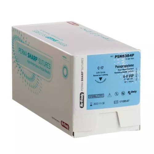 Surg.Polyprop.6-0 Na/C-3 Rev.Cut 3/8
